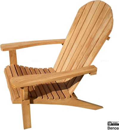Mangoe Meubels Lounge Stoel Met Armleuningen - Teak - Tuinstoel - Tuinmeubelen