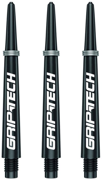 Dailygoods - Griptech Shafts Medium - Zwarte Dartshafts voor Darts
