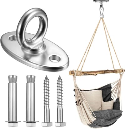 Zware Hanghaak voor Plafondbevestiging - Geschikt voor Hangstoelen, Yogahammocks en Bokszakken tot 500 kg