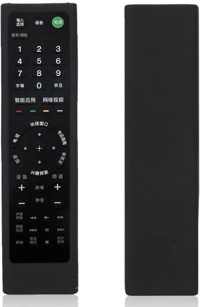 Allecto - TV-afstandsbedieningshoes - Anti-drop - Schokbestendige Beschermende Hoes - Zwart - Siliconenmateriaal - Geschikt voor Smart TV-afstandsb..