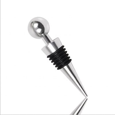 Wijnstopper - Vacuüm sealer - Wijnfles afsluiter - Zilverkleurig - 1 stuk - Jonyx