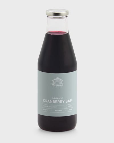 Mattisson - Biologische Cranberry Sap - Ongezoet - Cranberry Juice - 100% Biologisch Sap - 750 ml