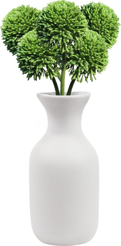 Bellatio Design Sierui Globemaster kunstbloem - 5x - losse steel - groen - 44cm - Natuurlijke uitstraling