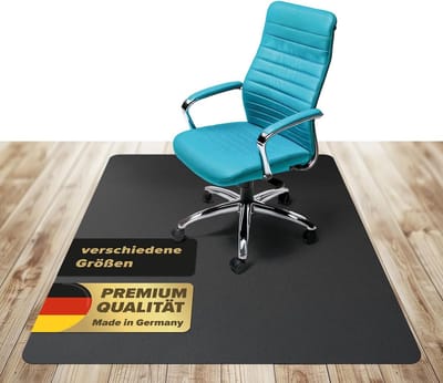 Vloerbeschermingsmat - Bureauonderlegger - Stoelbescherming - Duurzaam Kunststof - 120 x 150 cm - Zwart