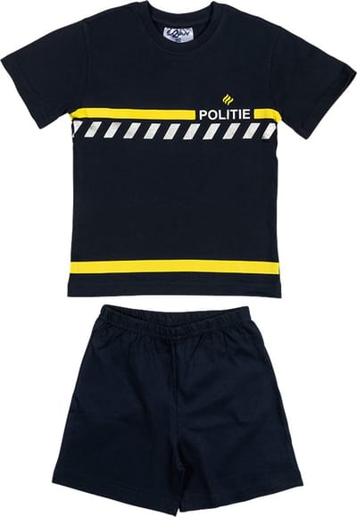 Fun2Wear - Politie Shortama Baby | Marine - Katoen - Maat 74
