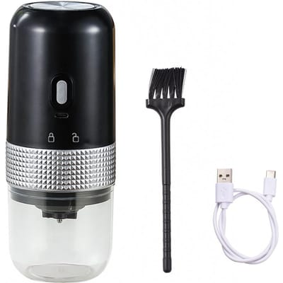 Draagbare elektrische braamkoffiemaler 13W 200ml USB oplaadbaar instelbare instelling snoerloze koffie zwart