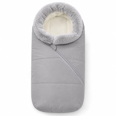 Gloovon® Baby Voetenzak - Kinderwagen Slaapzak - Windwerend en Waterafstotend - Met Fleecevoering - 90 x 46 x 40 cm - Sterrengrijs