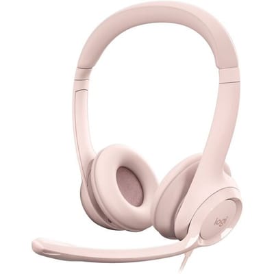 Logitech H390 On Ear headset Kabel Stereo Roze Ruisonderdrukking (microfoon) Headset, Volumeregeling, Microfoon uitschakelbaar (mute) Computer