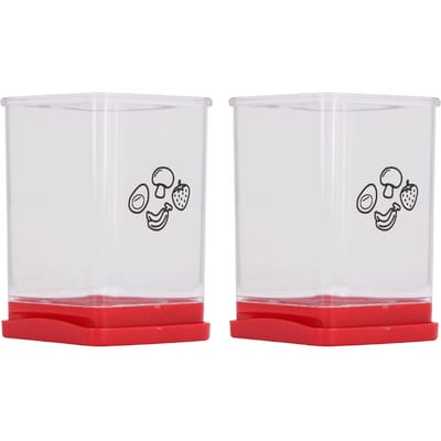 Outil à découper les fruits Coupe haute vitesse multifonctionnel en plastique et acier inoxydable pour 2-pack slicers white