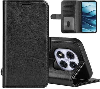 MobyDefend Hoesje - Geschikt voor Xiaomi Redmi Note 14 Pro 5G - Wallet Book Case (Sluiting Achterkant) - Zwart