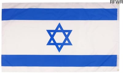 RFWR® Nationale vlag van Israël - Weerbestendige vlag met 2 bevestigingsogen 90 x 150 cm