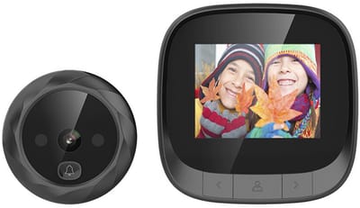 Oneay Uitgerust met een 2,4-inch lcd-scherm en een 90-graden groothoeklens, verbetert het digitale elektronische kijkgaatje de mogelijkheden voor deurbewaking.