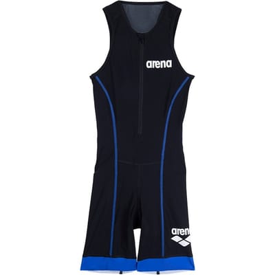 Arena W Trisuit St 2.0 Front Zip Black/royal Maat: XXS | Badpakken Outlet | Dames | Zwart