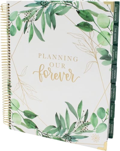 Harde Kaft Trouwmaken Planner - Bruidsjournal & Organiser (Niet Gedateerd) - 9" x 11" - Plan Onze Voor altijd