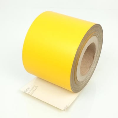 Rouleau fond plaque immatriculation jaune L 120mm pour moto scooter Neuf