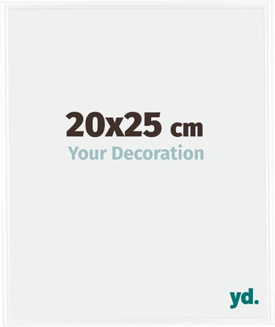 Your Decoration - Fotolijst 20x25 cm - Kunststof - Wit Hoogglans - Bordeaux