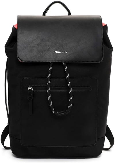 Tamaris vrijetijdsrugzak rugzak met laptopvak Katja City Backpack Black / Orange zwart