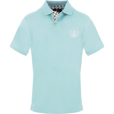 Aquascutum Heren Logo Poloshirt (Licht Blauw)