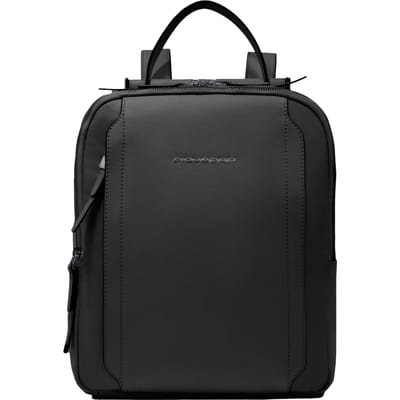 Leren rugzak voor dames en stoffen Piquadro CA5566W92T-N zwart
