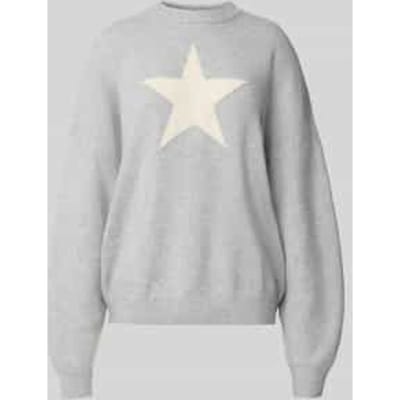 Oversized gebreide pullover met ronde hals