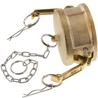 Camlock DN 75 (3'') Koppeling MessingEnd Cap Type DC MIL-C-27487