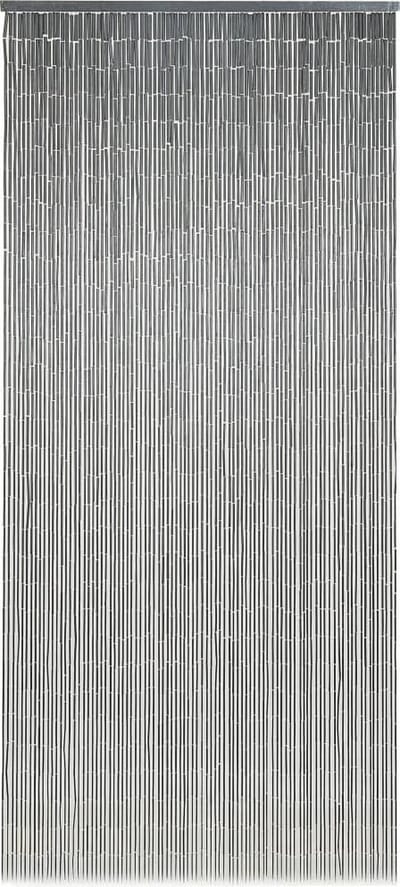 Hip-Wonen.nl - vliegengordijn 90x200 cm bamboe - deurgordijn donkergrijs - kralengordijn deur