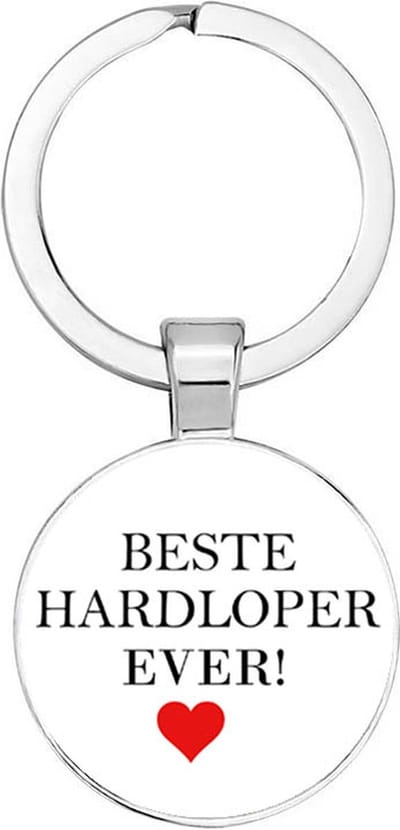 Akyol - Beste hardloper ever Sleutelhanger - hardlopen - iemand die graag hardloopt - sport - beste ooit - cadeau - verjaardag - kado - geschenk - gift - verrassing - sportief persoon - 2,5 x 2,5 CM