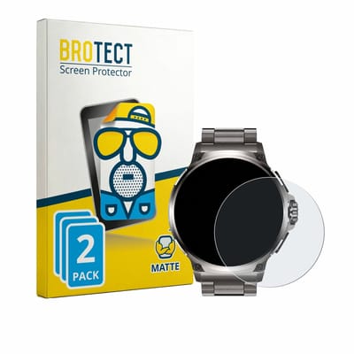 BROTECT - Screenprotector voor Fosmet Smartwatch 1.92" - Folie Beschermfolie matte 2 Stuks