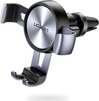 UGREEN Gravity Drive Telefoonhouder Ventilatierooster Auto Grijs