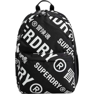 Superdry Code Essential Montana Rugzak Zwart