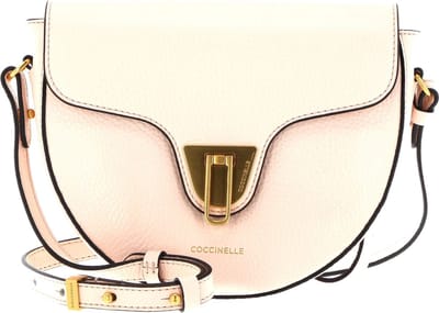 COCCINELLE Leren Schoudertas Beat Soft Crossbody Bag Creamy Pink Beige