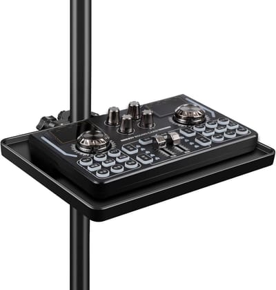 Geluidskaartlade voor Microfoonstandaard Verstelbare ABS Lade voor Live-uitzendingen Streaming en Karaoke