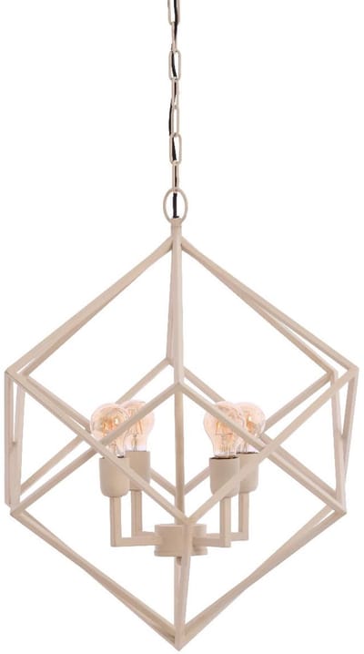 Light & Living - hanglamp - Drizella - wit - metaal - grote eettafellamp - E27 - 3093143