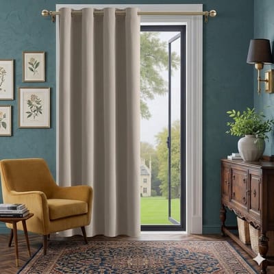 Maison Elara Verduisterend Gordijn Kant en Klaar 132x210 cm Zand - Blackout Gordijn voor Woonkamer Slaapkamer, 1 Stuk