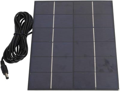 Zonnepaneel - Draagbare Lader - Energie Opwekken - Hoge Conversie - 5.5 Watt - Zwart