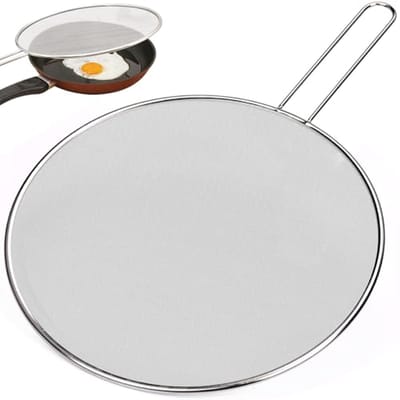Spatdeksel voor Pannen - RVS Spatbescherming voor Koken en Braden