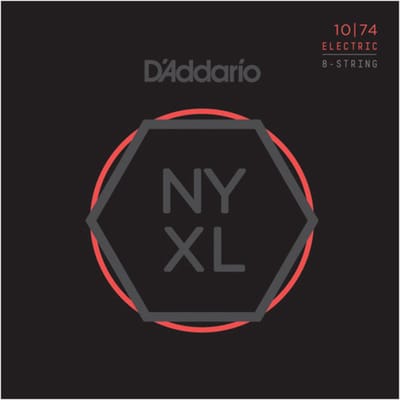 D'Addario NYXL1074 Elektrische Gitaarsnaren 8-Snarig (10-74)