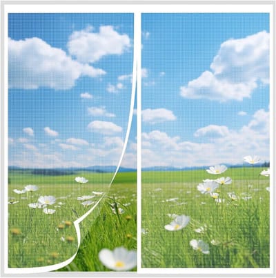 Horren voor ramen - Muggenhor - Insecten weren - Automatisch sluitend - 80x125cm - Wit