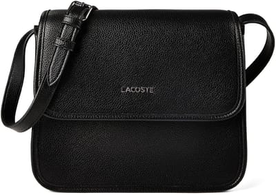 LACOSTE schoudertas Messenger Bag Noir zwart