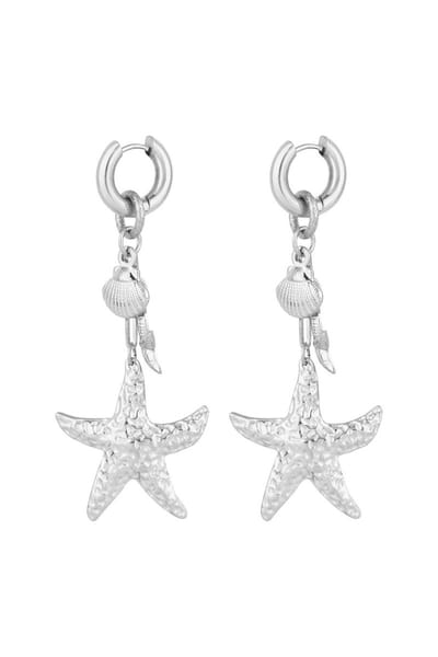 Bijoutheek Oorhangers Zee Love Zilver