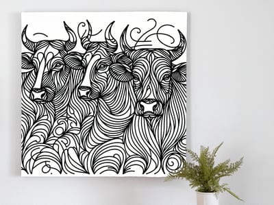 Kunstprint | Wanddecoratie | Dibond | 40 × 40 cm
