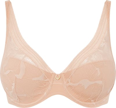 Chantelle True Lace Plunge Spacer BH Beige 70 E