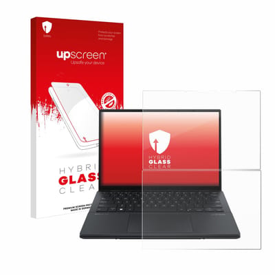 upscreen - Screenprotector voor ASUS ZenBook Duo OLED 2024 UX8406 - Folie Beschermfolie Beschermglas transparant