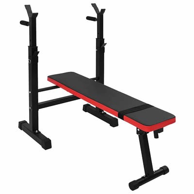 vidaXL - Gewichtbank - Zwart - 126.5 - x - 67 - x - 111 - cm - Gepoedercoat - staal