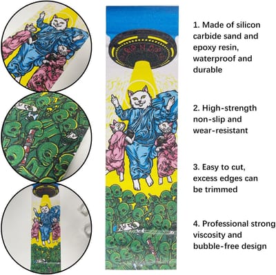 Dailygoods- Griptape Professioneel - Antislip - Slijtvast - Waterdicht - Luchtbelvrij - 84 x 23 cm - Skateboard Tape