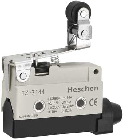 VT Goods - Horizontal limit switch - Rollerschakelaar - Voor CNC-freesmachines - Zwart - Mechanische bediening - 10A bij 380V - Geschikt voor zware ...