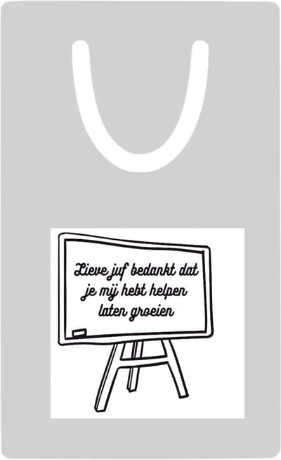 Hacebo® - Lieve juf bedankt dat je me hebt laten groeien metalen boekenlegger - Juf - Juf - Leraar Bladwijzer boekenleggers - 7.6 cm x 5cm