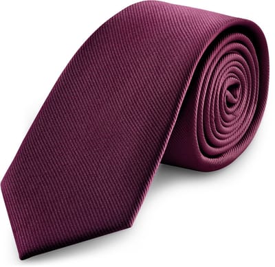 Karmozijnrode Grosgrain Stropdas van 8 cm