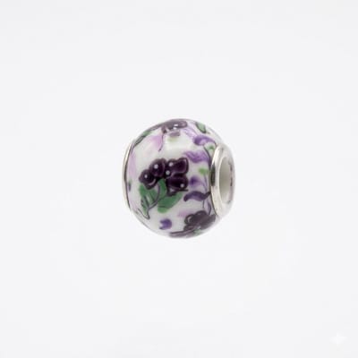 Quiges - Klei - Kraal - Bedels - Paarse - Druiven - Fruit - Bead Past op alle bekende merken - armband