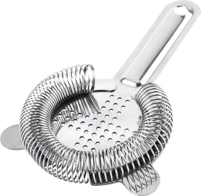 carmdering - Cocktailzeef - Bar Zeef - Hawthorne Strainer - Fijnmazig Filtreren - Verwijderbare Spiraalveer - Roestvrij Staal 304 - Ergonomisch Handvat - Comfortabel Gebruik - 2 Stuks
